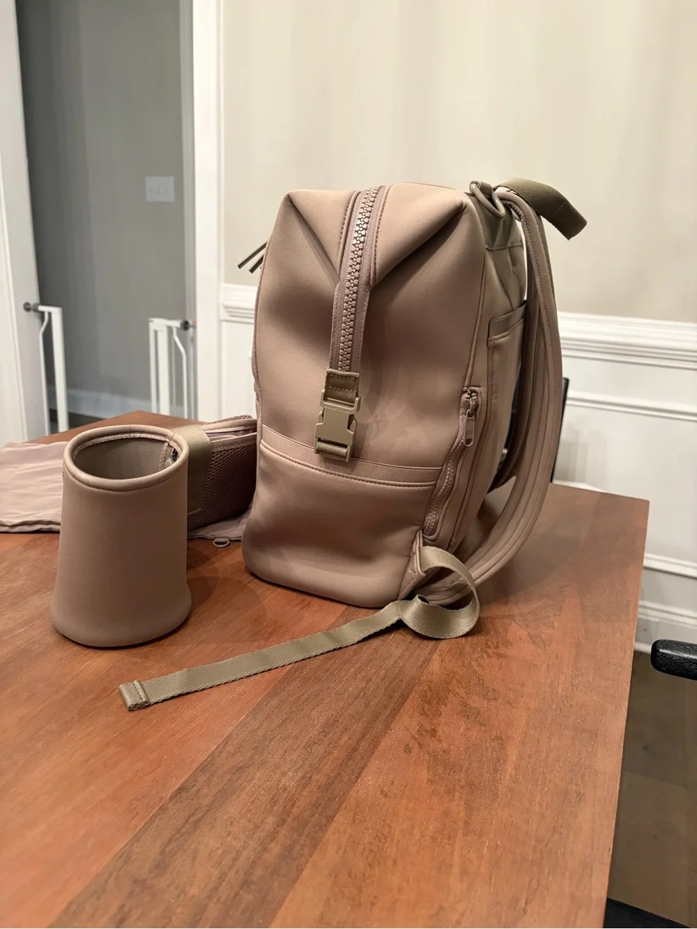 FW24 Khaki - INDI NEOPRENE DIAPER BACKPACK